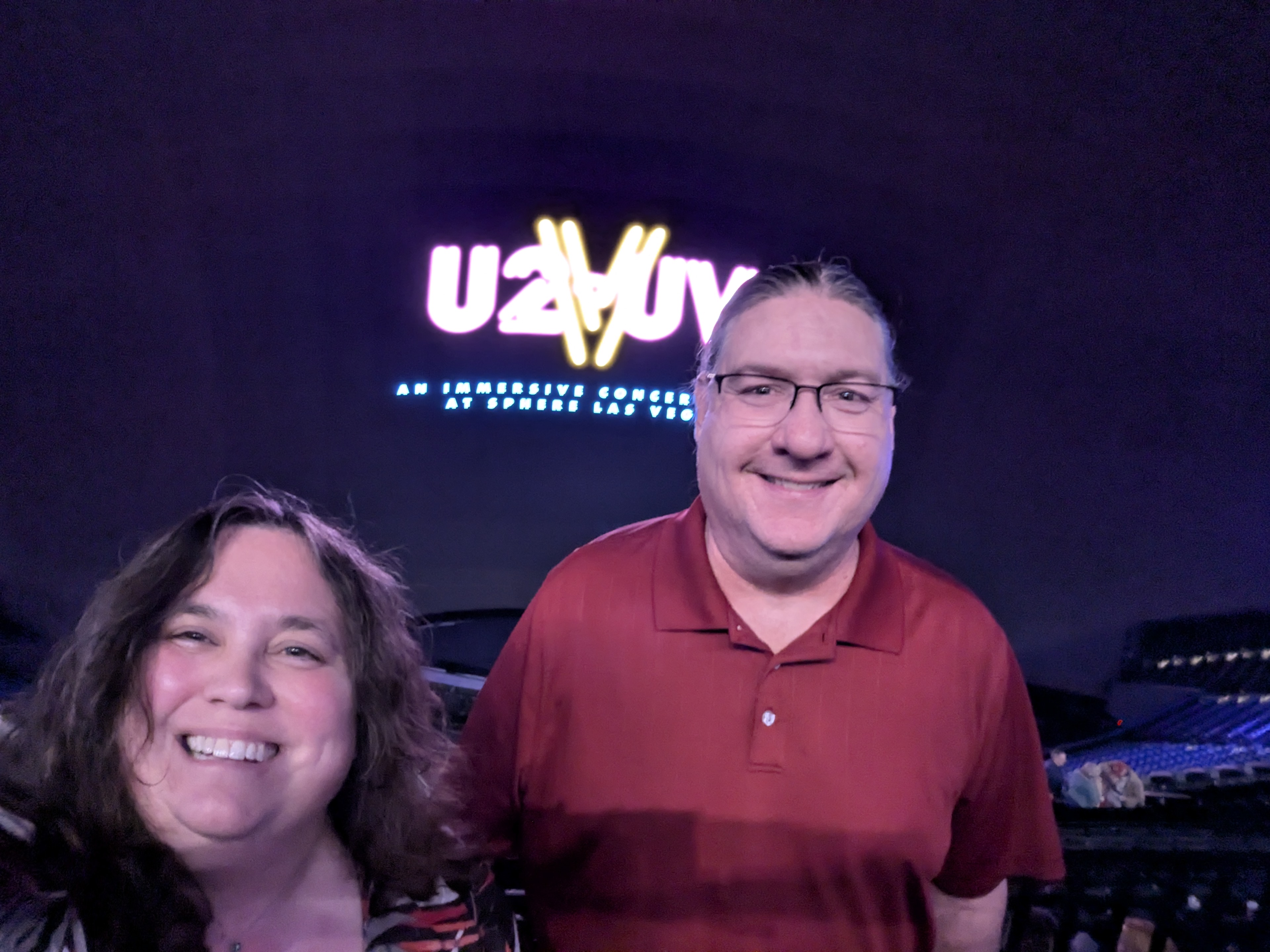 Las Vegas, the Sphere, V-U2, Kari Sanders, Michael Sanders